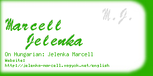 marcell jelenka business card